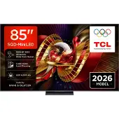 TCL C8L 85C8L, 2,16 m (85"), 3840 x 2160 Pixel, SQD-Mini LED, Smart-TV, WLAN, Schwarz