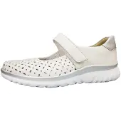 Semler Lena Damenschuhe Halbschuhe Slipper Slipper Weiß Freizeit