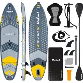 Rebel Aufblasbares SUP-Board mit Schwimmsitz, 335 cm Paddelset