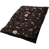Welsti Hundebett für Katzen, Hundematte, braun M 70x50