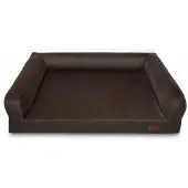HUGGY DOGGY Schaumstoffmatratze Hundebett orthopädisch Samt Dackel M