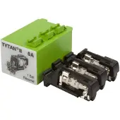 Eaton 268986 Sicherungsstecker mit Blinkmelder und Sicherung D01, 6A, 60-400VAC, gL/gG, Set bestehend aus 3 Stück Z-SLS/B-6A - 12 Stück