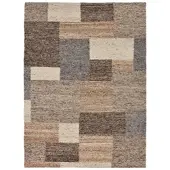 Theko Wollteppich "Ehrwald TK-156", braun (beige), B:250cm H:12mm L:350cm, Schurwolle, Teppiche, Wollteppich, Wendeteppich, besonders flach, reine Wolle, handgewebt, warme Farben