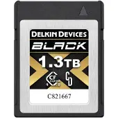 Delkin Geräte CFexpress Typ B 4.0 Speicherkarte – 1,3 TB – Schwarz