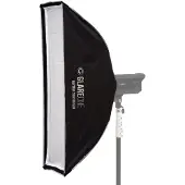 GlareOne Softbox PRO 25 x 100cm mit Wabengitter SOFTPRO25X100