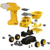 Jamara RC-Bagger "First RC - Muldenkipper", gelb, Fernlenkfahrzeuge, KinderB:12cm H:10cm, Kunststoff, RC-Bagger, mit Akkuschrauber, B:12cm H:10cm