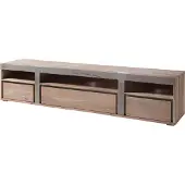 MASSIVMOEBEL24.DE MASSIVMOEBEL24 TV-Board Akazie 250x48x55 beige lackiert Amsterdam #127
