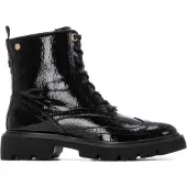 Carmela Damen 162593 Stiefelette im Militärstil, Schwarz, 40 EU