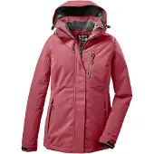 Killtec Outdoorjacke "KOW 140 WMN JCKT" Wasserdichte Damenjacke, atmungsaktiv, abnehmbare Kapuze