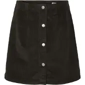 Vero Moda Cordrock "VMETTA HR SHORT CORD SKATER SKIRT NOOS", Damen, Gr. XS (34), braun (chocolate torte), Cord, Obermaterial: 98% Baumwolle, 2% Elasthan, unifarben, kurz, Röcke Cordrock