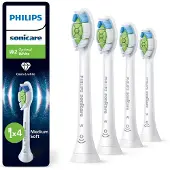 Philips Sonicare Optimal White HX6064/87 Bürstenköpfe (4er-Pack), 4 Stück(e), Weiß, 3 Monat( e), Medium, 62000 Bewegungen pro Minute,