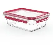 Tefal Masterseal Vorratsglas, Rechteckig, 1,3 L, Transparent