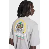 Adidas T-Shirt ORIGINALS "LOOSE GRAPHIC FRESHER 18", Herren, Gr. M, grau (medium grau heather), Obermaterial: 100% Baumwolle, normal, Rundhals, Shirts T-Shirt, Print T-Shirt