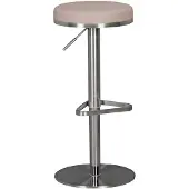 Wohnling Durable M7 Barhocker Edelstahl taupe Barstuhl modern Hocker