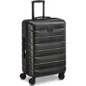 Delsey AIR ARMOUR, Karre, Harte Schale, Schwarz, 4 Rad/Räder, Rollenwalze, TSA-Kombinationsschloss