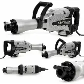 KRAFT&DELE Abbruchhammer 3200W 65J Stemmhammer SDS-HEX Meißelhammer Schlaghammer + Koffer