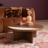 Bronx Bronx71 Couchtisch Maeva rund Ø80 cm Eiche dunkel