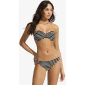 Seafolly - Women's Mesh Effect Hipster Pant - Bikini-Bottom Gr 34 schwarz