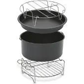 Tefal XA112010, Zubehör-Set, , Easy Fry, Schwarz, 170 mm, Box