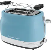 Russell Hobbs Toaster Hanley Retro, Blau, Edelstahl, 2-Scheiben, 900 Watt