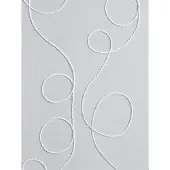 Kutti Heimtextilien Raffrollo "Jasmin" Gr. 3, weiß, B:80cm H:130cm, Obermaterial: 100% Polyester, Raffrollos, Raffrollo, einfarbig, bestickt, matt, Polyester, pflegeleicht, mit Fensterhaken