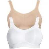 Anita Sport-BH "Sport BH momentum", Damen, Gr. 90, Cup B, bunt (weiß desert), Stoff, Obermaterial: 70% Polyester PES. 15% Polyamid PA. 15% Elasthan EL., BHs Sport-BH