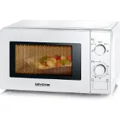 Severin MW 7770, Arbeitsplatte, Solo-Mikrowelle, 20 l, 700 W, Tasten, Drehregler, Weiß
