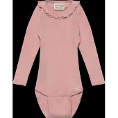 Minymo Kinder Langarmbody "Body LS Rib" in Rosa | Gr.: 86