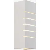 Nordlux Wandleuchte Lancio Square aus Gips, mit Stecker, weiß