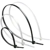 Legrand 032039 Kabelbinder Colring, farblos, innenverzahnt, 3,5 x 280 mm (Breite x Länge) - 100 Stück