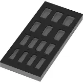 Wera 9828 Schaumstoffeinlage Zyklop B 3/8" Impaktor Deep Steckschlüsseleinsatz Set 1, ohne Werkzeug - 05137317001
