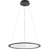 Deko-light LED-Hängelampe PANEL, schwarz, Ø 63 cm, Metall, CCT dim 50 W