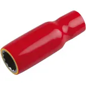 Ks Tools 3/8" Stecknuss mit Schutzisolierung, lang - 117.1091
