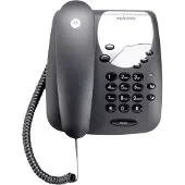 Motorola CT1, Analoges Telefon, Kabelgebundenes Mobilteil, 20 Eintragungen, Schwarz