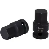Ks Tools 1/2" Kraft-Bit-Stecknuss, Innensechskant - 150.1709