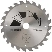 Bosch Accessories Standard 2609256B55 Kreissägeblatt 165 x 20/16mm 24 Zähne
