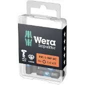 Wera 840/1 IMP DC Hex-Plus DIY Impaktor Bits, 4 x 25 mm, 10-teilig - 05057604001