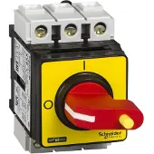Schneider Electric Electric VVE0 Lasttrennschalter VVE, TeSys, 3p, 690 V 25A, abschließbarer roter Griff
