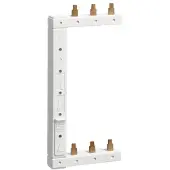 Hager KCL363L Phasenschiene 3polig, 2-reihig 125mm, links, vertikal