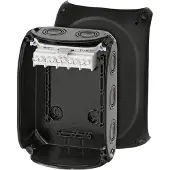 Hensel 62000060 Kabelabzweigkasten 2,5-6 qmm 3ph., 10 qmm 1ph., 5pol., schwarz KF 1006 B - 5 Stück