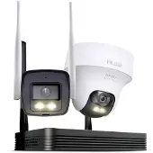 HiLook , betrieben von HIKVISION / WLAN-Set / Modell: IKS-2044BTH-PH/W / 4 Megapixel