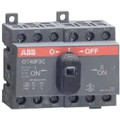 ABB OT40F3C Lastumschalter 3-polig 40 A, mit schwarzem Knebelgriff I-0-II 1SCA104913R1001