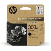 HP 308e EvoMore Schwarz Original Druckerpatrone, Standardertrag, Schwarz, Tinte auf Pigmentbasis, 1 Stück(e), 320 Seiten, Einzelpackung