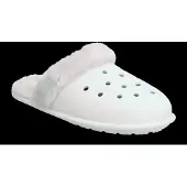 Crocs Pantoffel "Classic Fuzz Scuff", Damen, Gr. 36, Warmfutter, weiß (sanftes weiß), Croslite, Schuhe Pantoffel, mit gepolsterter Innensohle, Topseller