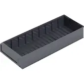 Alutec Regalkasten, Farbe eisengrau, BxTxH 183x500x81 mm, VE 15 Stück