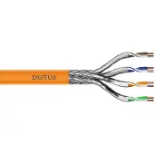 Digitus CAT 7 S/FTP Datenkabel - Verlegekabel, 1000 m, Simplex, Cca-s1a d1 a1, 1000 m, Cat7, S/FTP (S-STP), Orange
