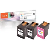 Peach PI300-563, Standardertrag, Schwarz, Cyan, Magenta, Gelb, 5,7 ml, 6,7 ml, 3 Stück(e), 225 Seiten