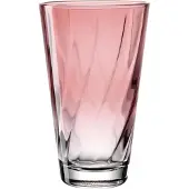 Leonardo Gläser-Set "Trinkglas, TWIST, 300 ml, farbig sortiert, 4er-Set", bunt (rot, gelb, blau, grün), H:13cm Ø:8cm, Glas, Trinkgefäße, Gläser-Set, Longdrinkbecher, spülmaschinengeeignet