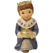 Goebel Krippenfigur "Krippenfiguren, Weihnachtsdeko", bunt, B:5,5cm H:8,5cm, Steingut, Dekofiguren, Krippenfigur, Steingut, Figur - Balthasar