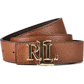 Ralph Lauren für Damen. 412912039002 Brauner Ledergürtel, wendbar (XL), Lässig